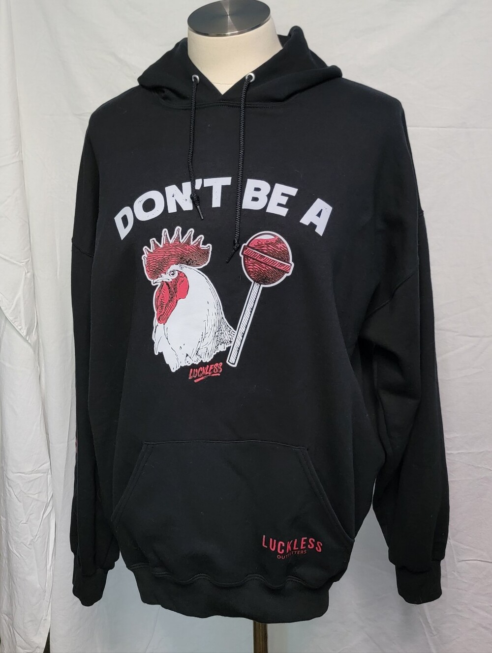 3X Luckless Outfitters  "Don't Be A" Rooster Lollipop Print